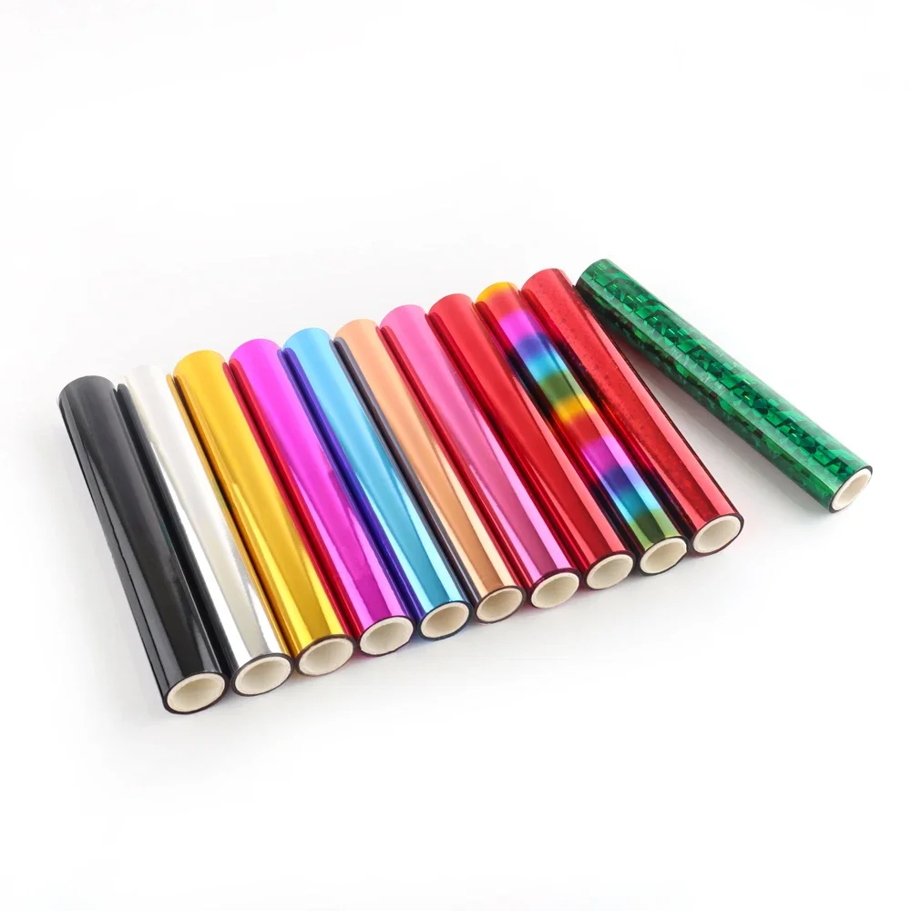 1 Roll 5Mx15CM Heat Activated Foil Hot Stamping Foil Paper Foil Holographic  Heat  Foil Transfer Sheets for DIY Crafts