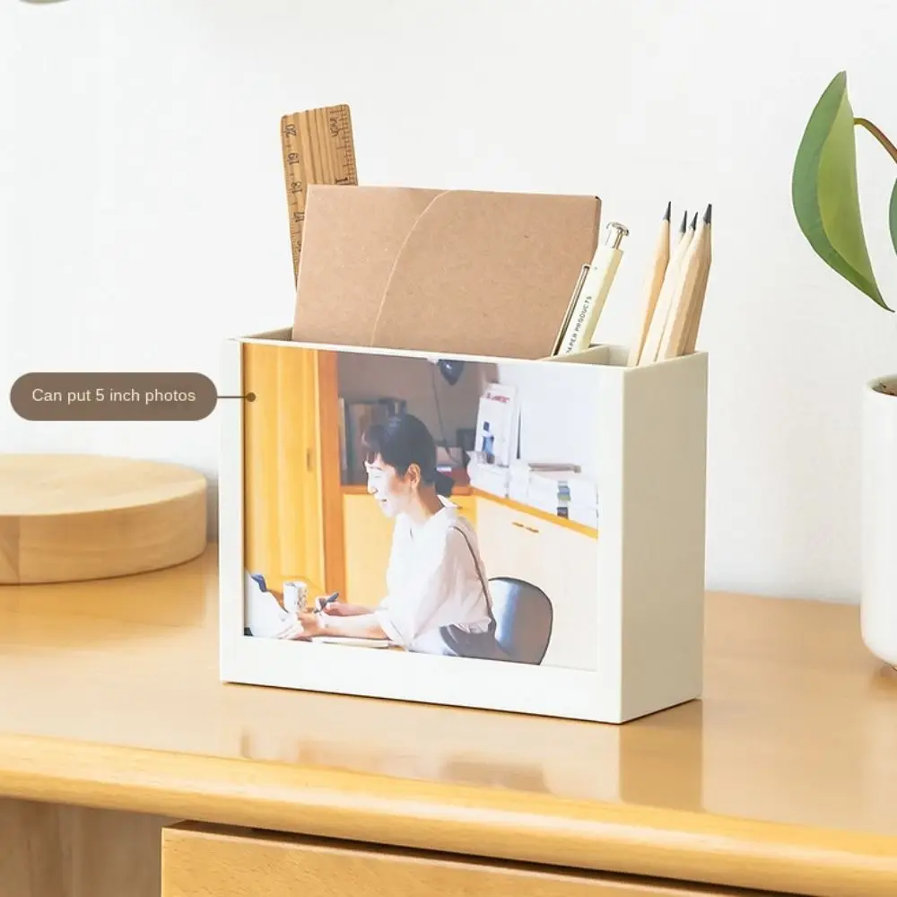 2025 Calendar Desk Calendar Organizers Multi-Function Reusable Desk Calendar Pen Holder Durable Creative Pencil Storage Box