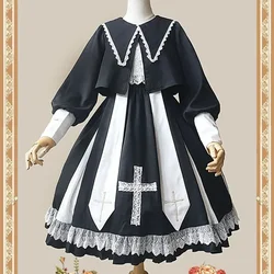 The Cross ~ Gothic Lolita JSK Dress Midi Party Dress Halloween Church Costume by Infanta