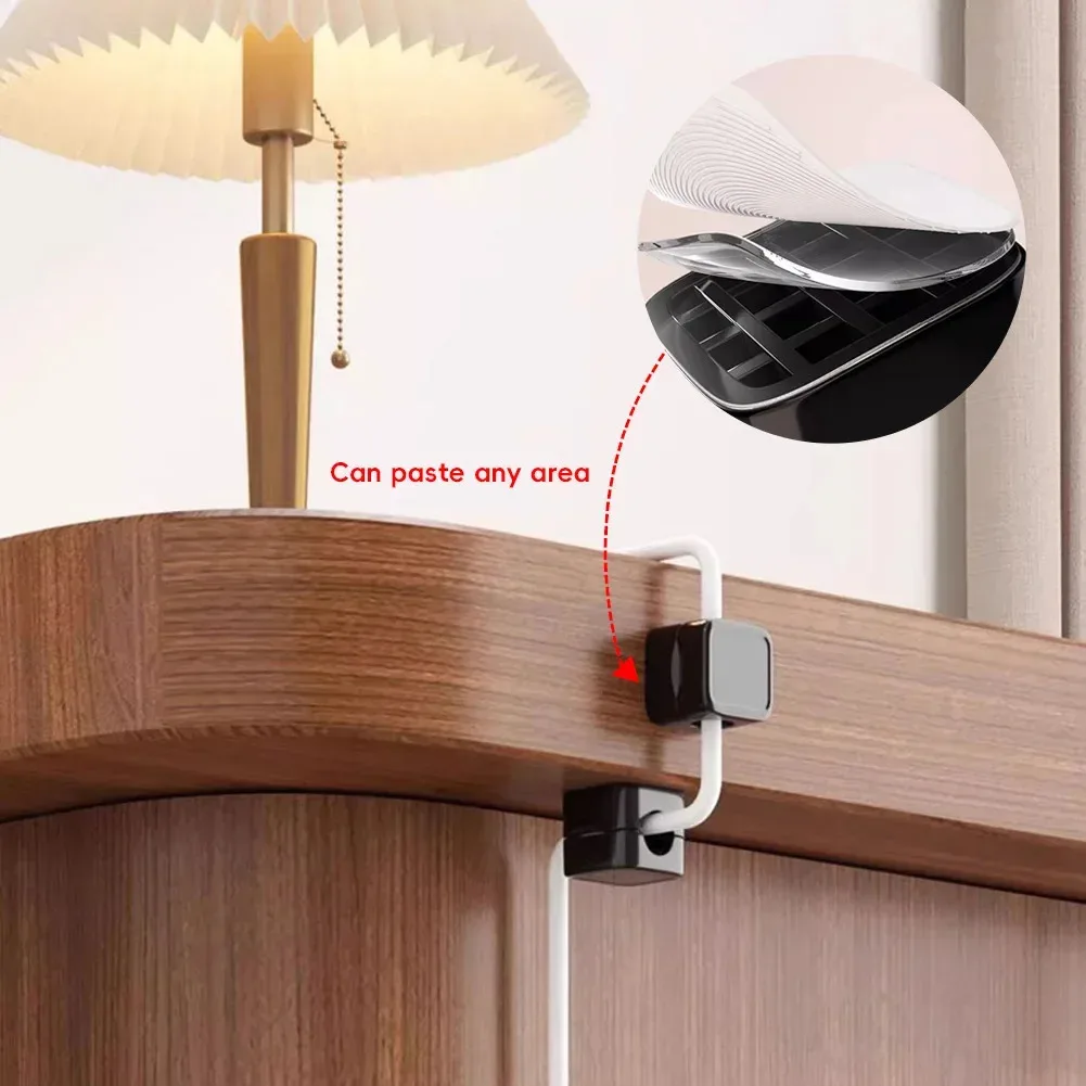 KEBIDUMEI Magnetischer Kabelclip, Kabelaufwickler, selbstklebender Kabelhalter, Kabel-Organizer, USB-Ladekabel-Aufwickler für Büro und Zuhause – Detail 6