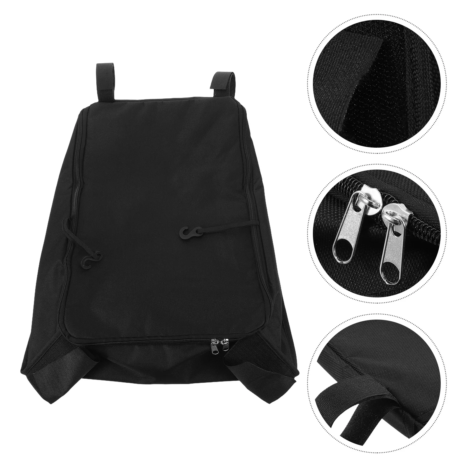 

Baby Stroller Bottom Basket Organizer Oxford Cloth Net Bag Lidded Storage Basket Hanging Stroller Diaper Holder Pram Accessories