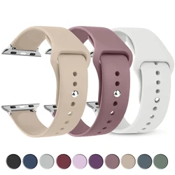 Strap For Apple Watch band 45mm 44mm 42mm 49mm 40mm 46mm Silicone Sport bracelet correa iWatch Series 9 8 7 6 5 SE Ultra 3 11 10