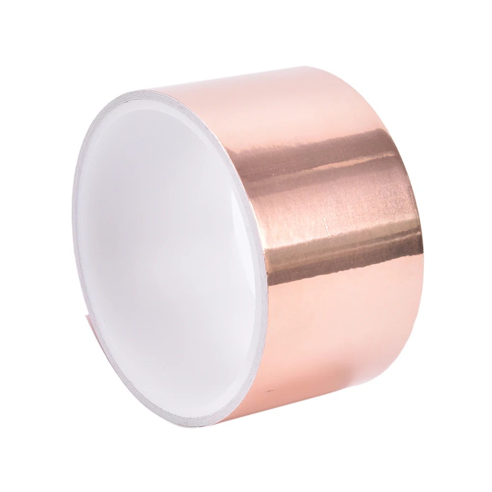 50mm EMI Copper Foil Shielding Tape Conductive Self Adhesive Barrier Guitar Shield Sticker