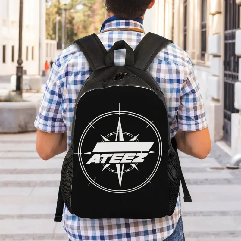 Kpop ATEEZs Logo Plecak dla kobiet Mężczyźni Wodoodporny College School A TEEnager Zs Bag Printing Bookbag