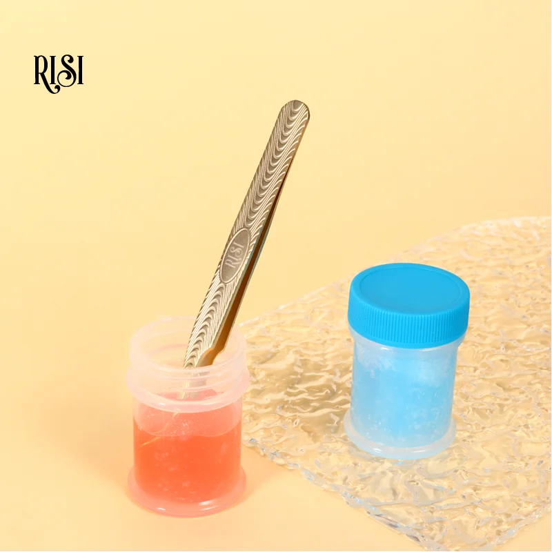 RISI-limpiador de pinzas de gran volumen, 20ML, pinzas rosas y azules, limpiador de extensiones de pestañas, eliminación rápida de pegamento, pinzas