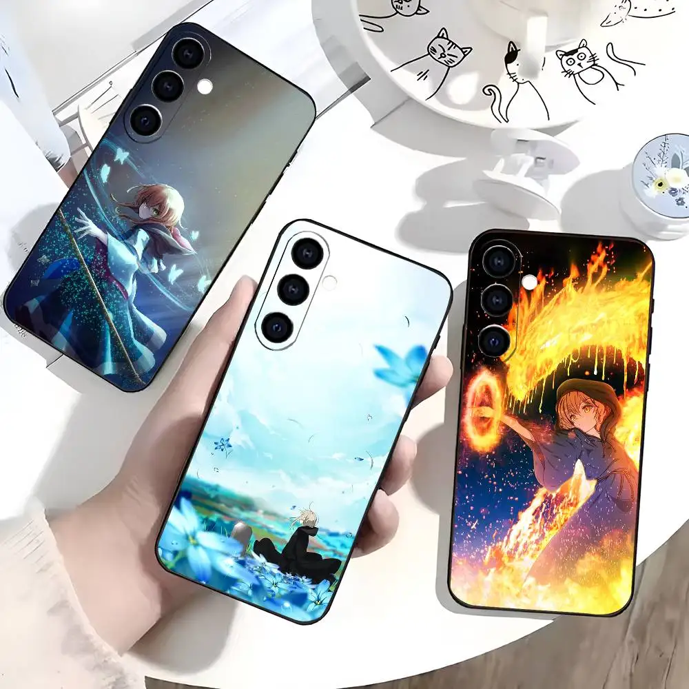 

S-Silent Anime W-Witch Phone Case Silicone Soft For Samsung Galaxy A73,A72,A71,A70,A53,A52,A51