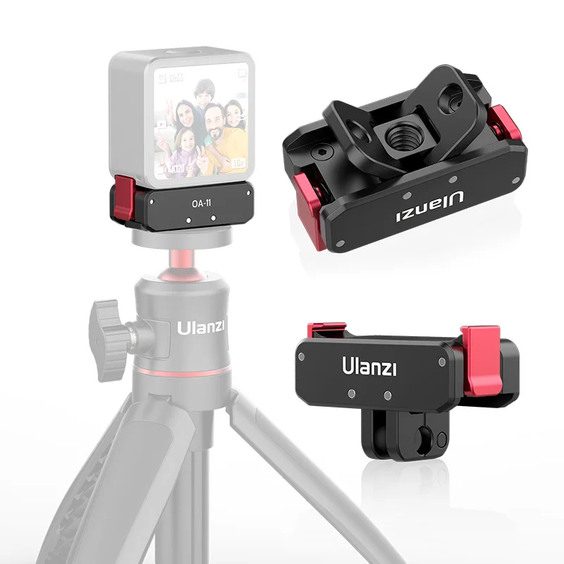 Ulanzi OA-11 magnetic folding base for DJI Action4/3 action camera 1/4 port Gopro dual interface