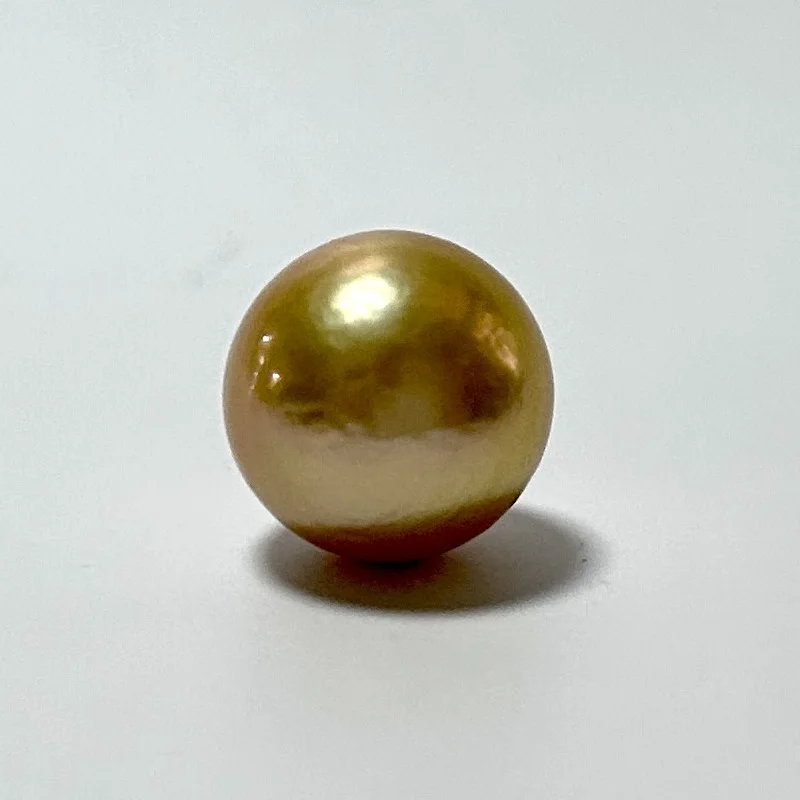 Fashion 13mm Big Round Gold Loose Pearls Light Luster,Less Flaw,Fine Quality Beads for Women Pendant