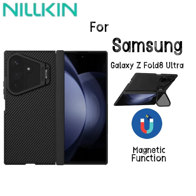 

NILLKIN For Samsung Galaxy Z Fold 8 Ultra MagSafe Case CamShield Prop Magnetic Case With Phone Holder Camera Cover For Fold 8