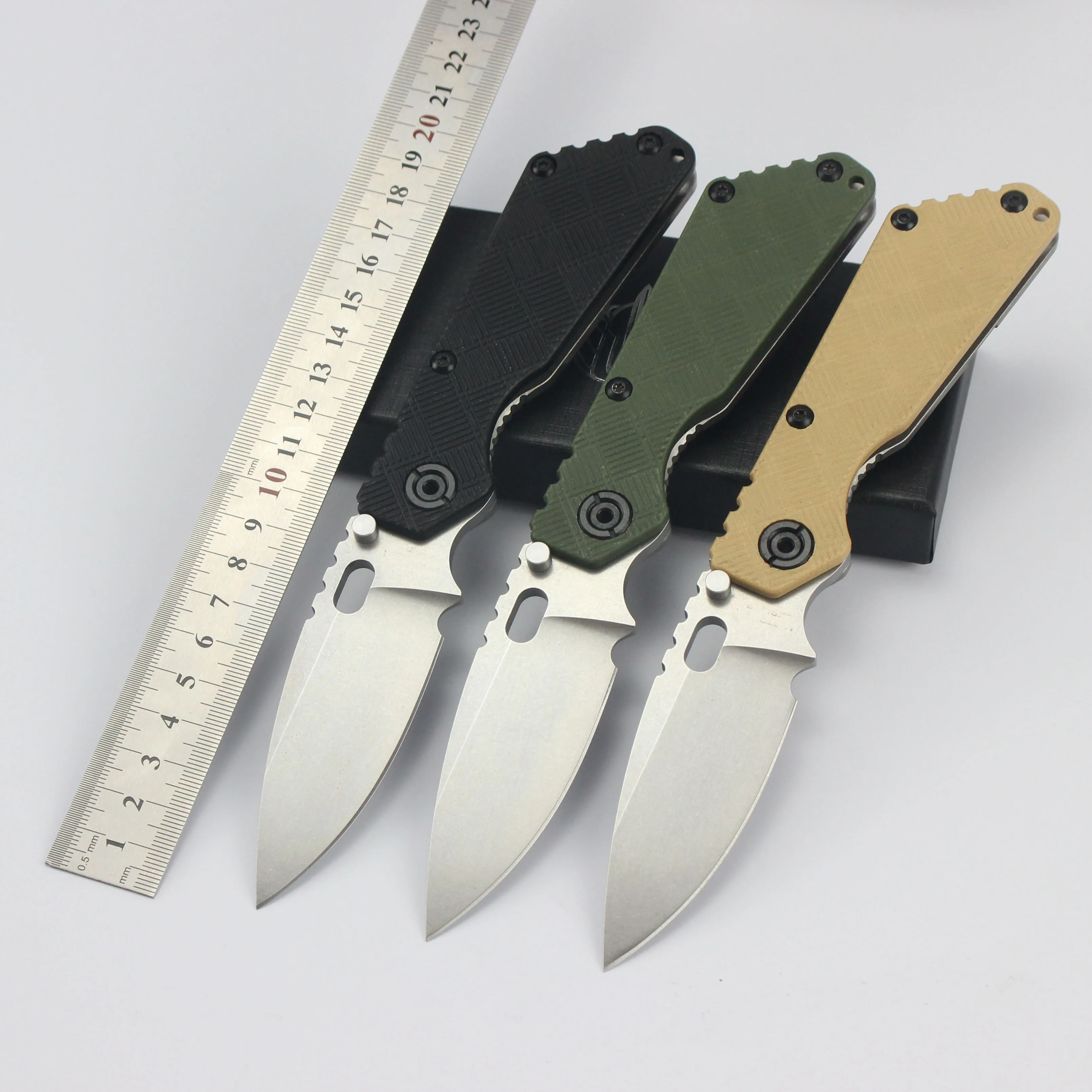 

Folding pocket knives 60HRC Steel Blade TC4 titanium alloy handle Tactical Hunting Outdoor Knife For Men EDC Tool