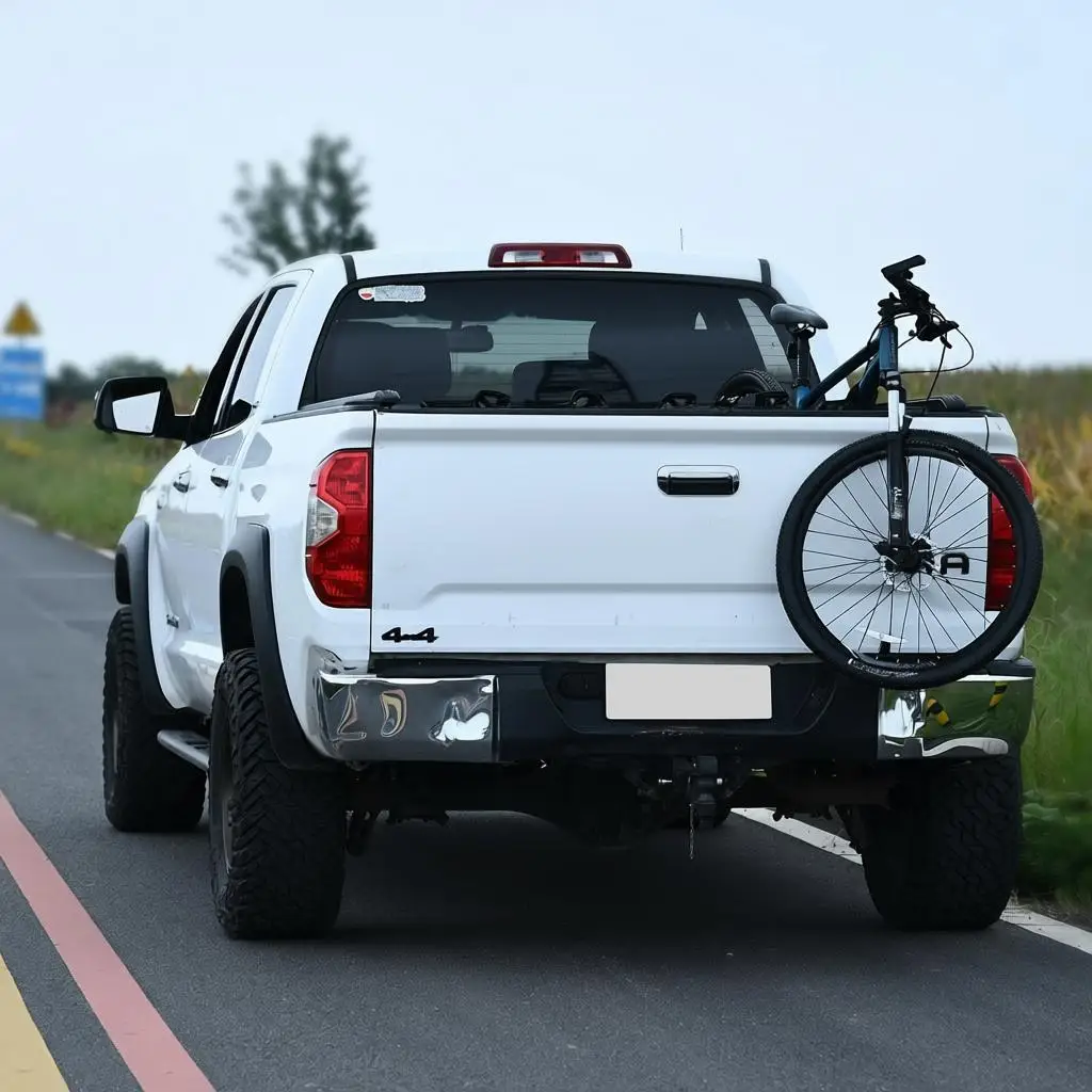 

Tailgate Bike Pad, 53" Truck Tailgate Pad Carry 5 Mountain Bikes, Tailgate Protection Pad with Reflective Strips and Tool Poc