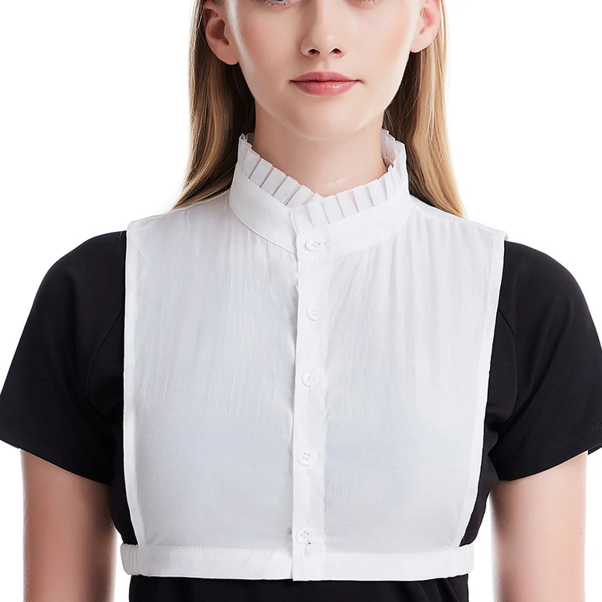 

Solid Color Fake Collar For Women Detachable Lapel Blouse Shirt Accessory Four Seasons Fashion Wear White