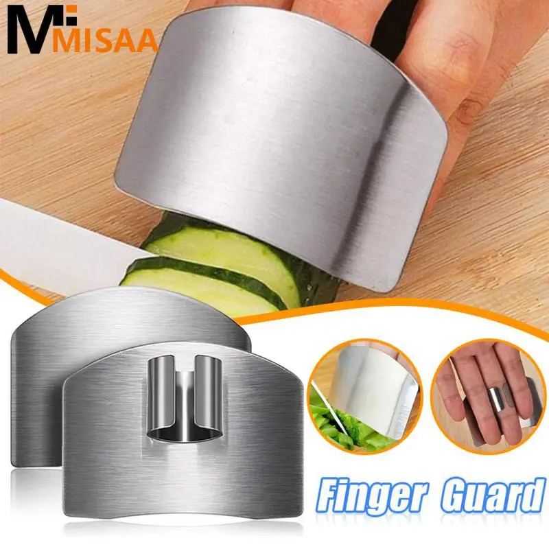 Stainless Steel Finger Guard Finger Hand Cut Hand Protector Knife Cut Finger Protection Tool Kitchen Cooking Knives Accessories