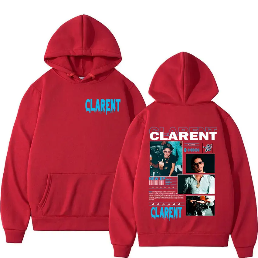 Rappeur CLARENT Tour 2025 Album Hoody Herrenbekleidung Vintage Übergroße Sweatshirts Hip Hop Gothic Langarm Hoodies Streetwear – Detail 5