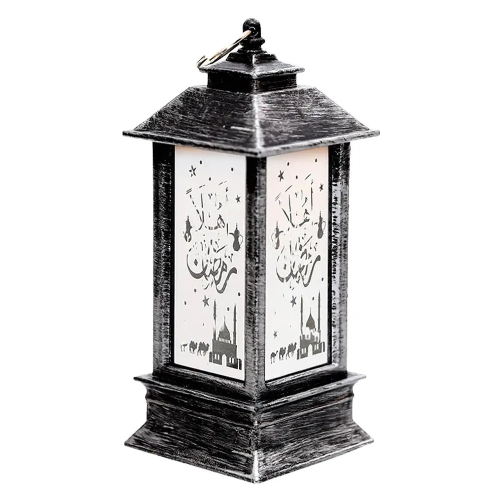 Eid Mubarak Led Lantern Ramadan Lamp Table Decor Gifts Party Muslim Ornament Festival Centerpiece Decoration Decorative Isl H1y1