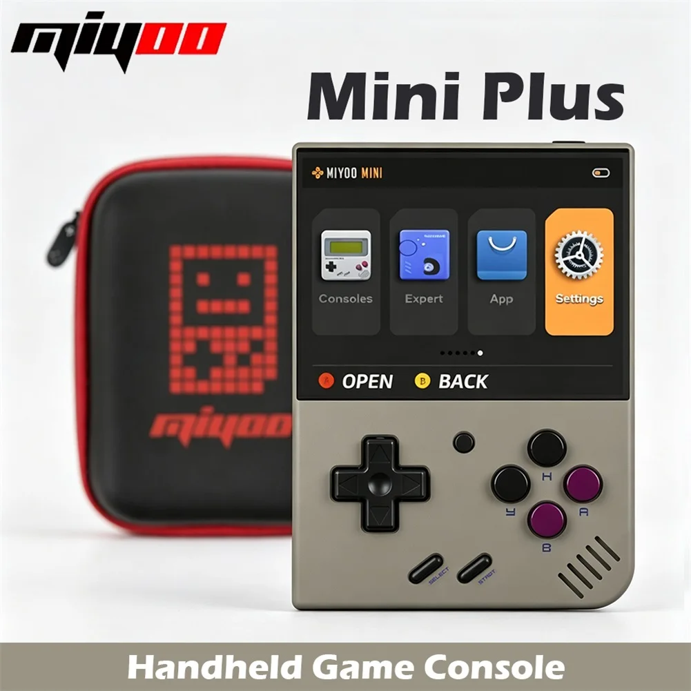 MIYOO Mini Plus Handheld Game Console 3.5''IPS Screen Mini+ Retro Classic Portable Video Game Consoles Simulator Players Gaming