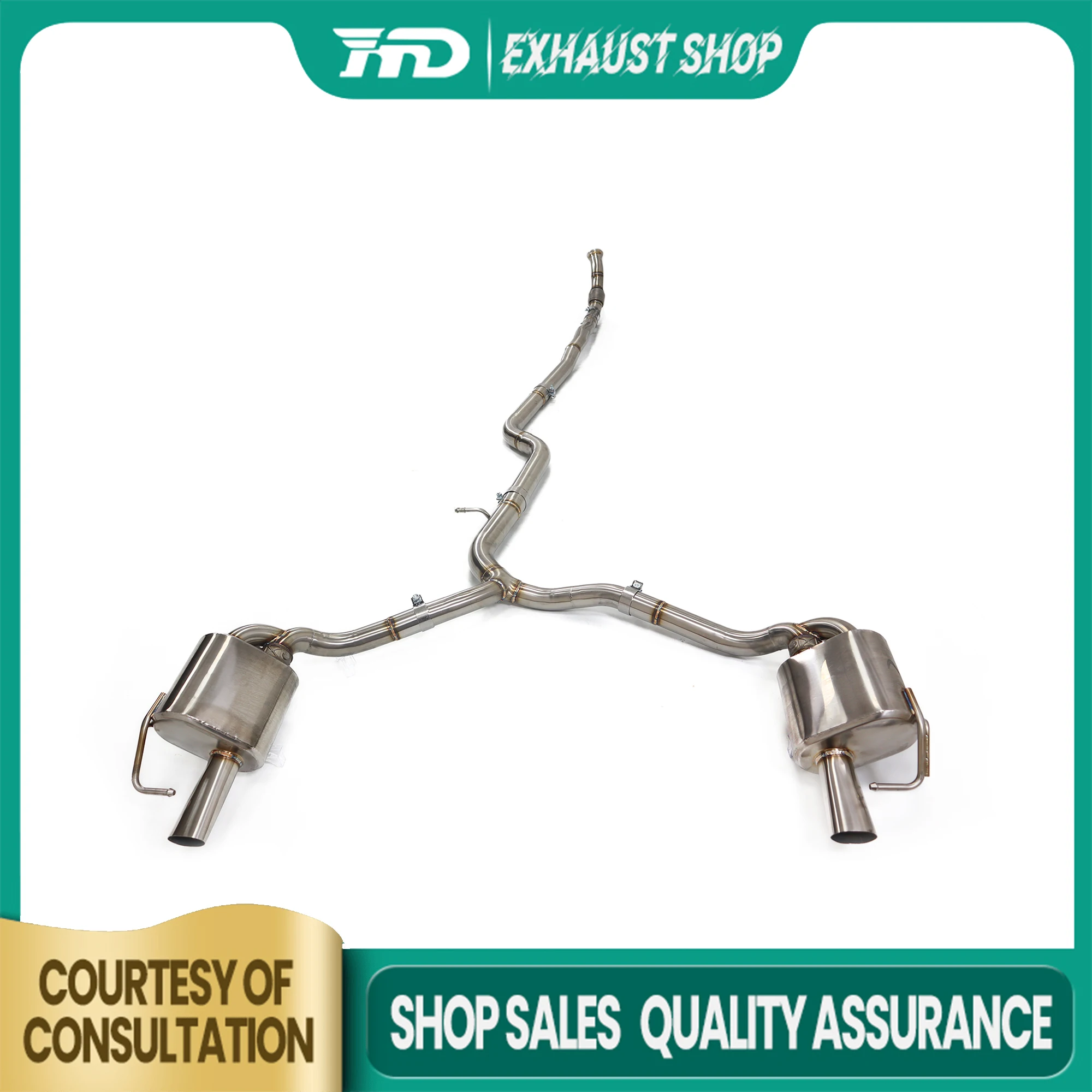 

High Quality Catback for Mercedes BENZ E53 W213 Stainless Steel Exhaust System Electronic Valve Muffler Non-destructive HMD