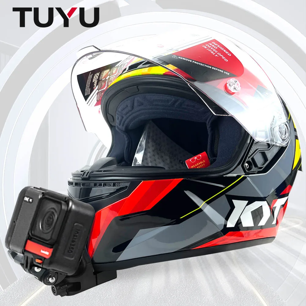 TUYU Motorcycle Helmet Chin Mount for GoPro Hero11 10 9 Action Sports Camera Holder Motorcycle Stander intsa360 GOPRO Accessory