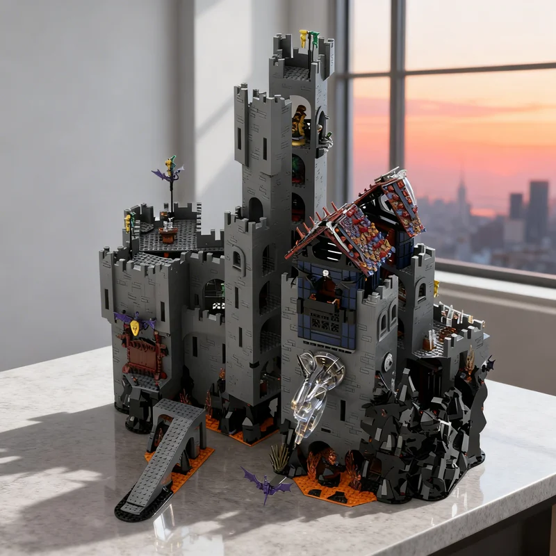 

Набор строительных блоков MOC «Замок Дракона» (9215 деталей) – креативный подарок, коллекционный предмет, декор для дома и офиса, премиум-класс, для взрослых и детей