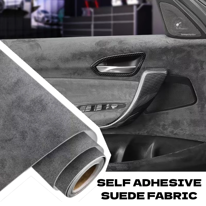

Self-adhesive Suede Patch Leather Repair Car Interior Modification/Door Panel Console Upholstery Renovation Self-adhering Suede