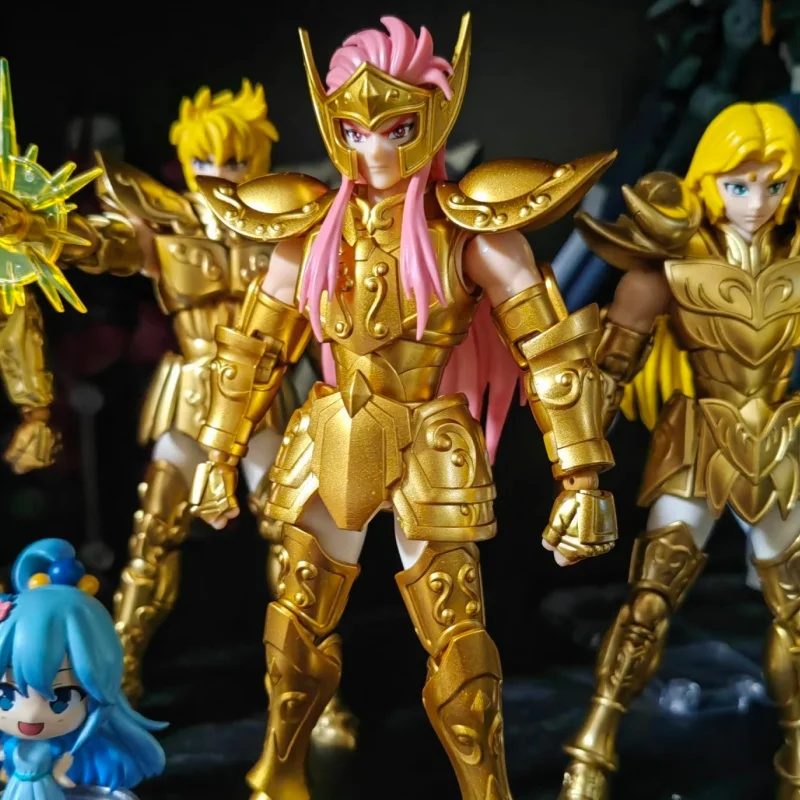 

Новые Blokees Saint Seiya Champion Version Водолей Камис Cygnus Hyoga Фигурки Игрушки Сборка Модель Комплект Коллекция Статуэтки