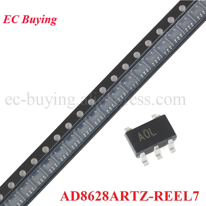 AD8628 AD8628ARTZ-REEL7 SOT-23-5 AD8628ARTZ AD8628AR SOT23-5 Single Power Supply Rail-to-Rail Operational Amplifier IC Chip