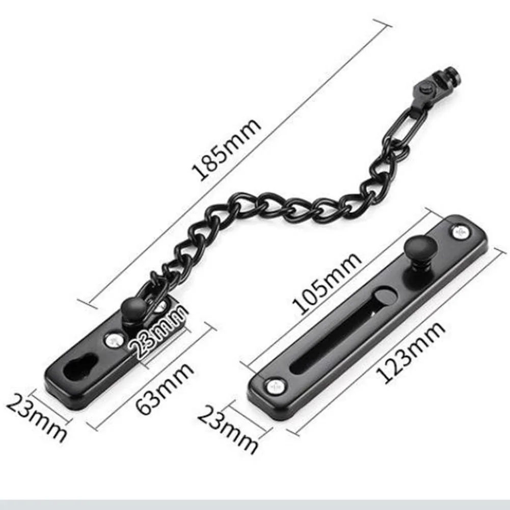 Lock Chain Door Chain Theft Door Chain Door Latch For Cabinets Closets Guard Pin Security Chain Stainless Steel