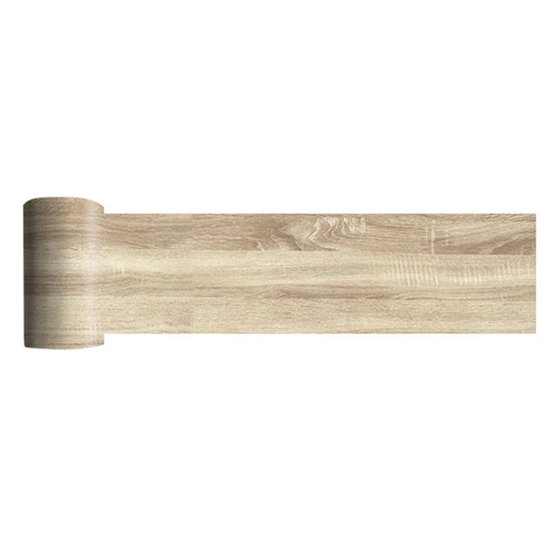 1 Roll PVC Wood Grain Floor Stciker Decal Home Decoration 20*300cm Waterproof Sticker Plastic Anti-skid Floor Sticker