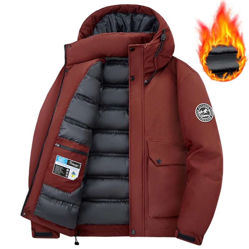 حجم كبير 7XL 8XL الخريف الشتاء سترة للنساء هوديس سميكة في الهواء الطلق سترات واقية متعددة جيب البضائع معاطف سترات الرجال الملابس