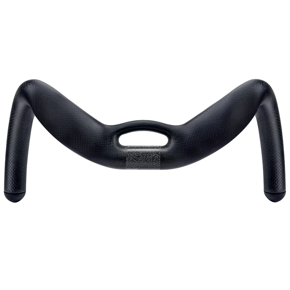 BALUGOE Carbonfaser-Fahrradlenker für Sprint- und Match-Fahrten, TT-Fahrradlenker, fest montiert, schwarz matt, 31,8 mm, Sport, UCI – Detail 7