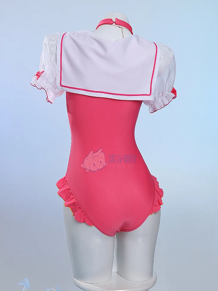 Kinomoto Sakura Sexy One-piece Swimsuit Game Card Captor Cosplay Costume Anime Women Bikini Set Swimwear for Girls Sizes S-XL