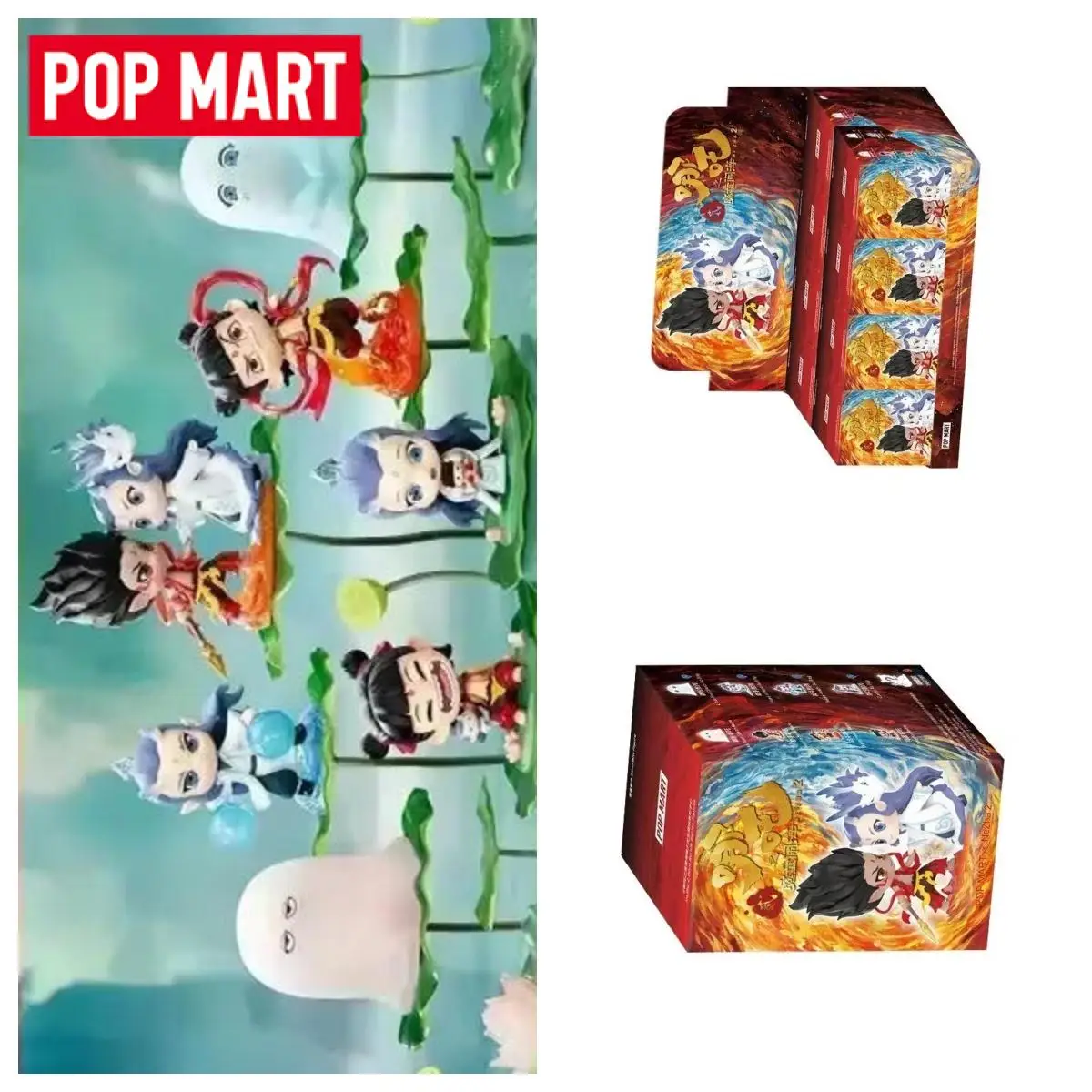 POP MART NeZha2Born Bonds Series Blind Box Mystery Box Toys Kawaii Ornaments Figurines Home Decor Desktop Model Dolls Gift Model