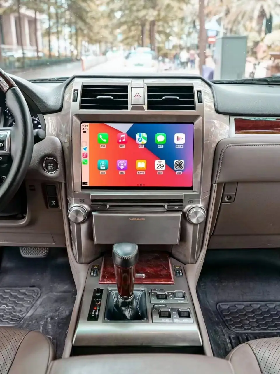 11.6 "CarPlay السيارات أندرويد 14 مشغل ستيريو الوسائط المتعددة لكزس GX GX400 GX460 2010 2011-2020 شاشة راديو السيارة GPS رئيس وحدة