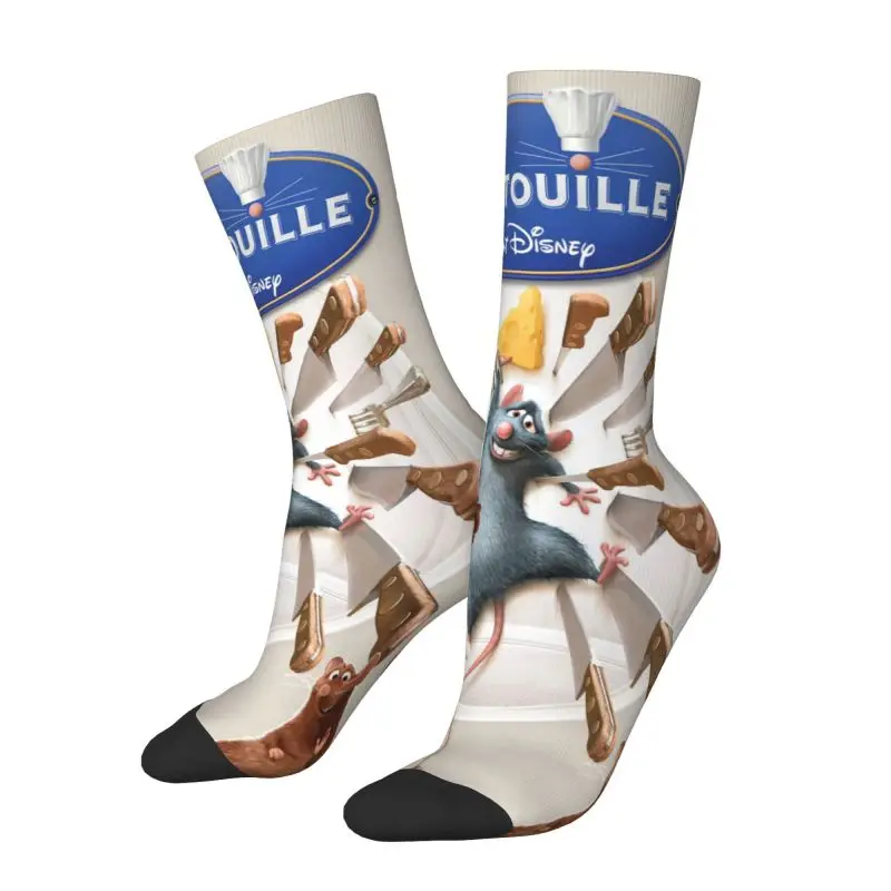 

Fashion Ratatouille Remy Socks Men Women Warm 3D Printed Cartoon Animated Football Sports Socks