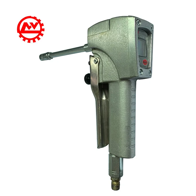 High Pressure Lubricating Oil Transfer Control Valve Dispensing Counter Gun Digital Grease Meter