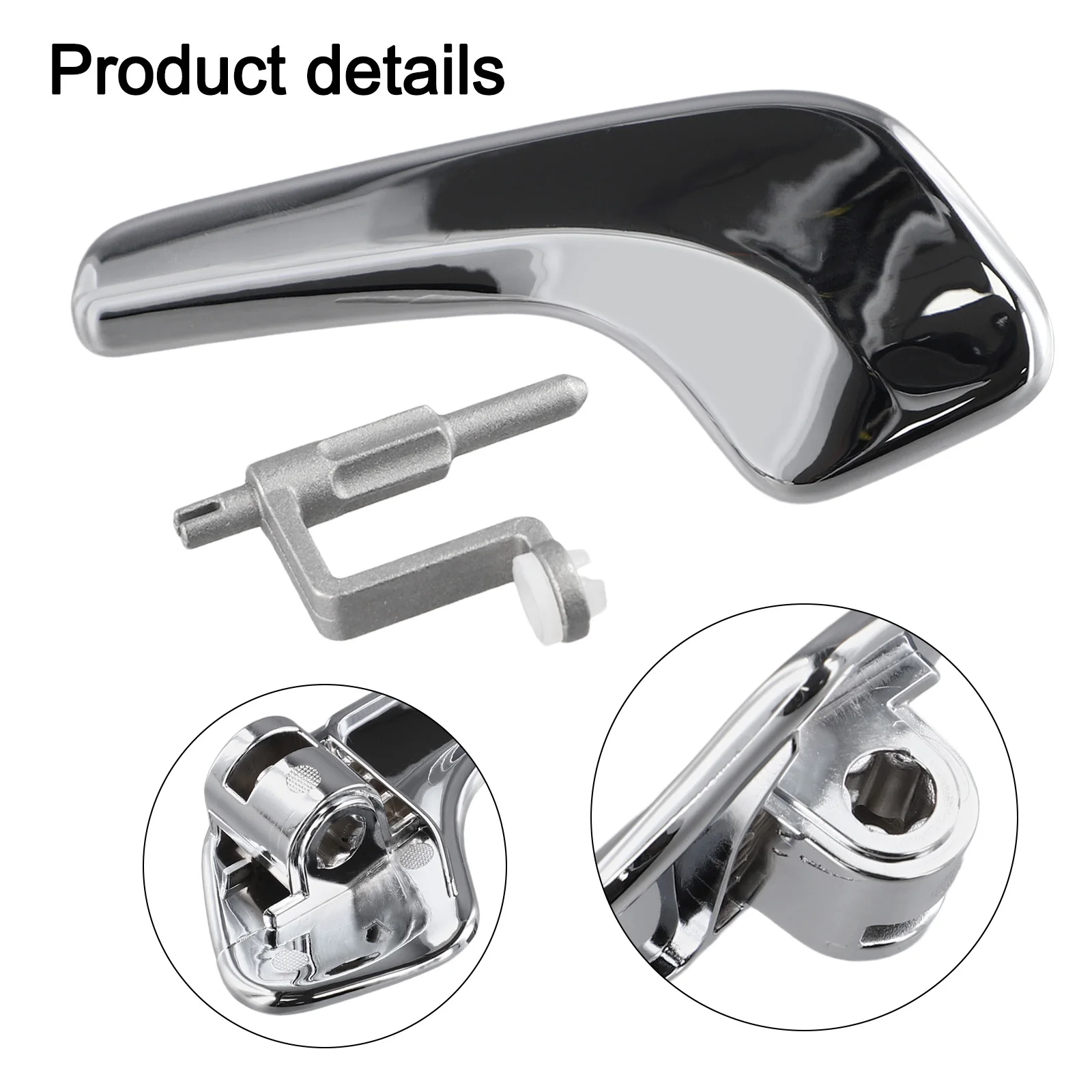 Car Interior Door Handle Chrome Driver Passenger Left Side For Vauxhall For Opel For Corsa For MK3 Door Handle Car Supplies