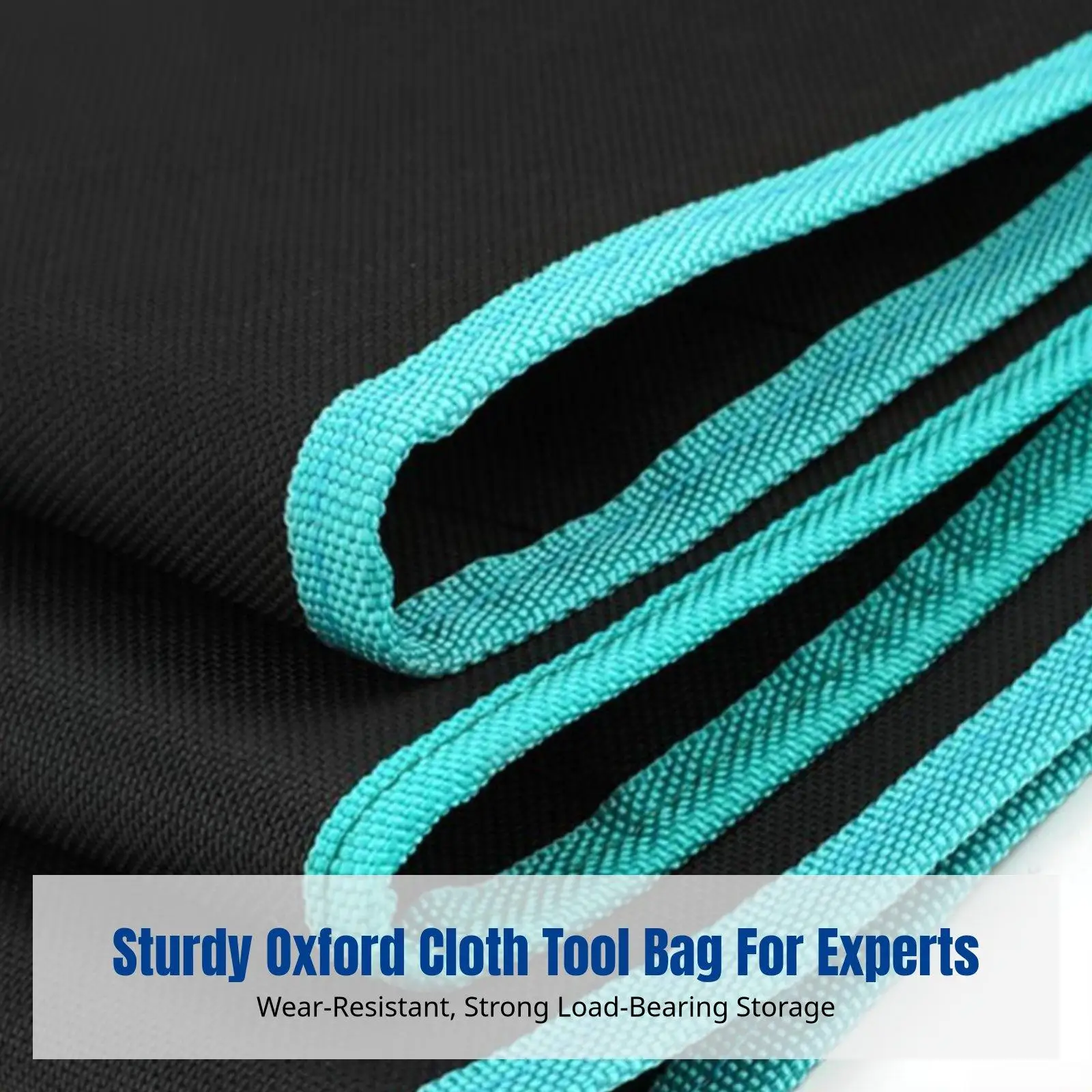 Oxford Cloth Wrench Storage Pouch Tool Bag Canvas Heavy Duty Organizer with Reinforced Hanging Holes for Workshop Garage Travel