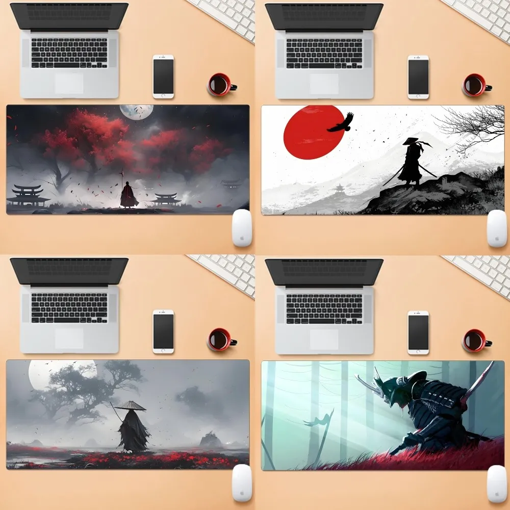 

Moon Samurai Mousepad Mousepad New Arrivals Large Gaming Mousepad L XL XXL Gamer Mouse Pad Size For Keyboards Mat