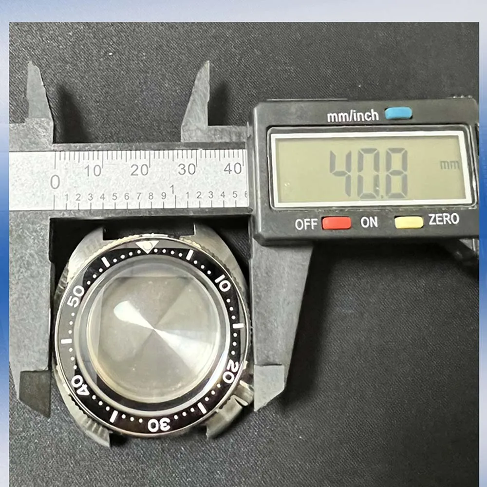 NH35 Case, 316L Stainless Steel Sapphire Glass Watch Case for 6015 SKX007 009 Modified Watch Case, Fits NH35A NH36A Movement