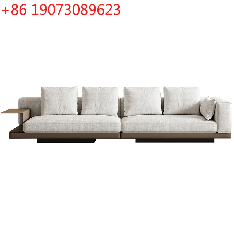 

Villa large flat high-end cotton and linen Miloti U-shaped fabric sofa