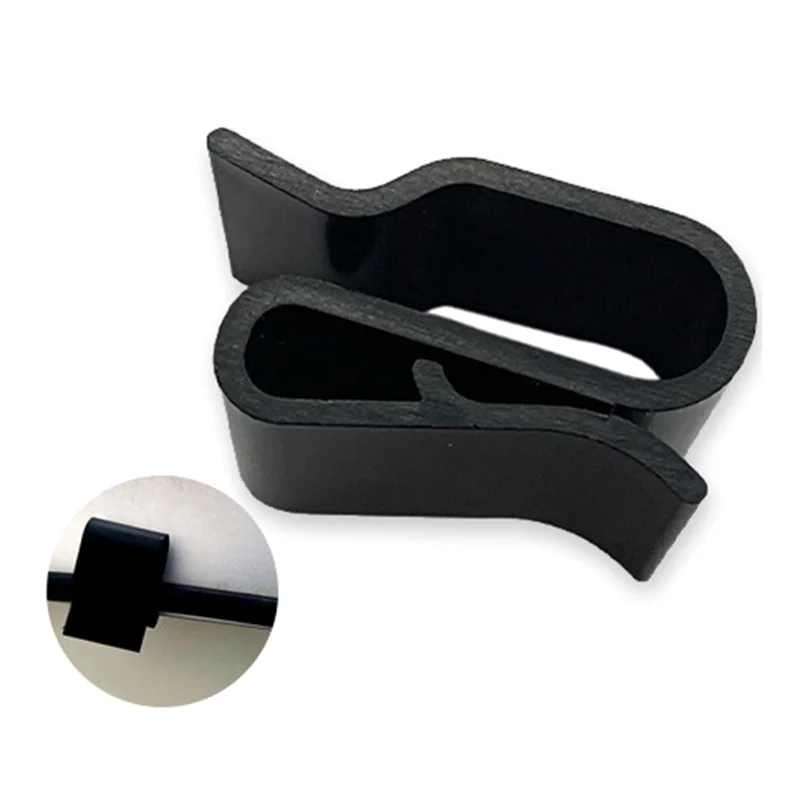 VEHO-100PCS مشابك أسلاك لوحة الطاقة الشمسية الكهروضوئية مشبك كابلات PV لقوس الإطار الشمسي مع نطاق 1.0 مم - 3.2 مم أسود