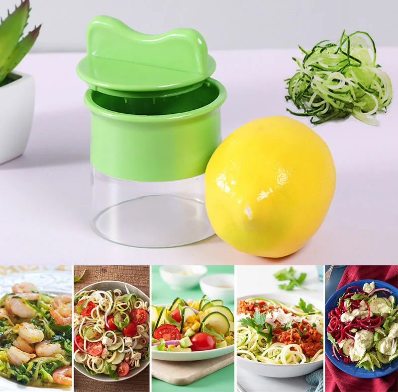 Spiralizer Vegetable Slicer Multi-Functional Spiral Grater Adjustable Zucchini Noodle Maker Rotating Carrot Cucumber Peeler