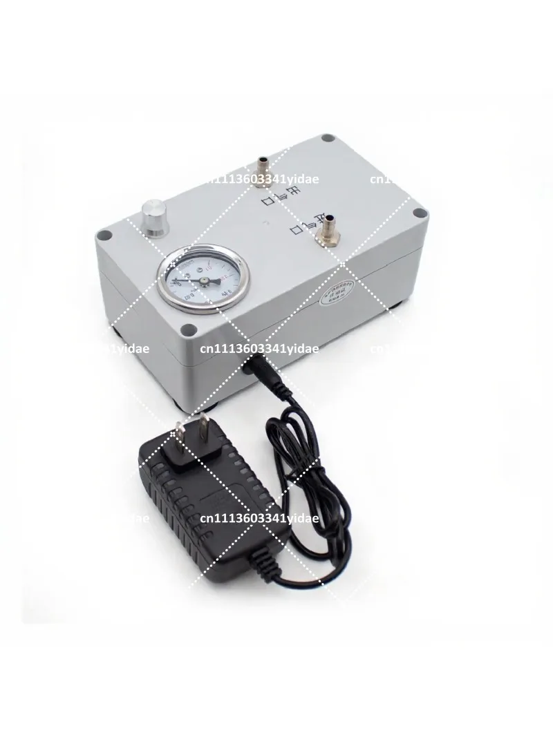 Lab Electric Vacuum Pump with Pressure Gauge for Liquid Extraction, Gas Sampling, Defoaming, Negative and Positive Pressure