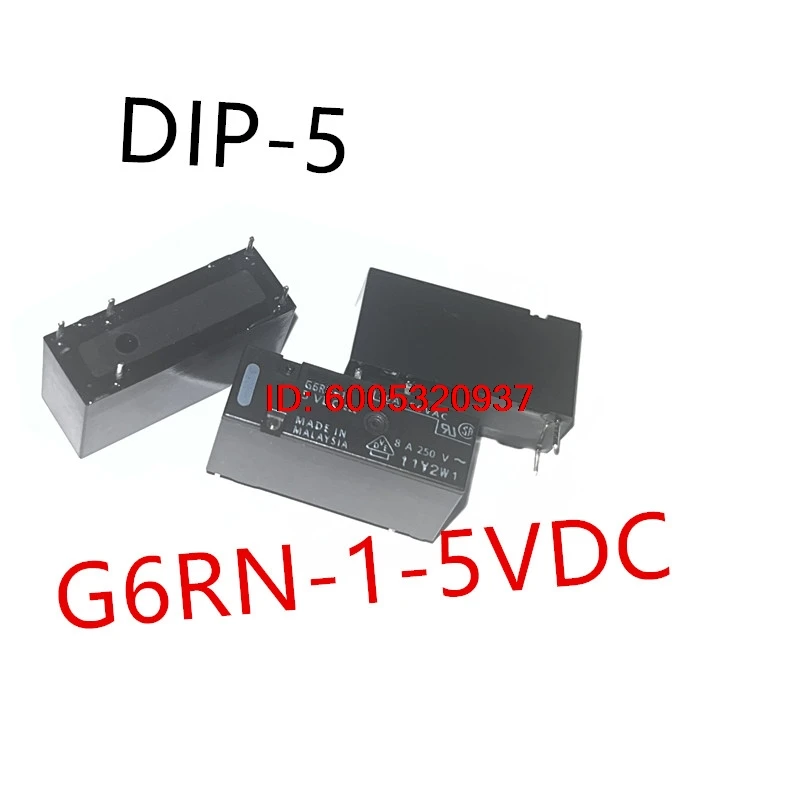 5-10piece  G6RN-1-5VDC 、G6RN-1-12VDC 、G6RN-1-24VDC  DIP-5  New power relay  G6RN-1 DC12 、G6RN-1 DC5 、G6RN-1 DC24