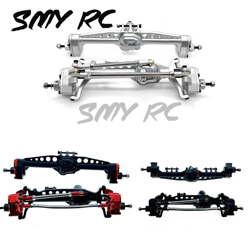 CNC Machined Aluminum Alloy Front and Rear Portal Axle for 1/10 RC Crawler Car Axial SCX10 III AXI03007 Upgrades Parts 