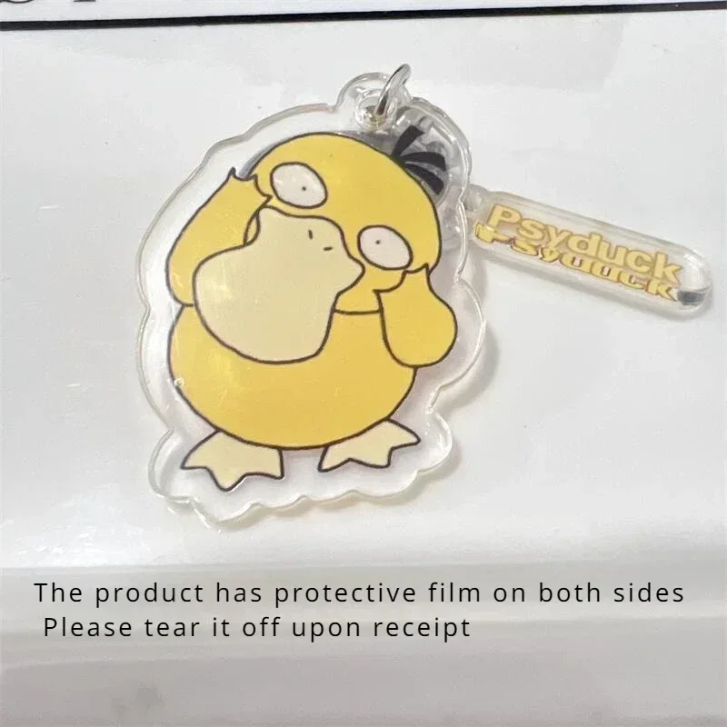 

Pokemon Psyduck Acrylic Keychain Anime Figure Q Figural Cartoon Anime Merchandise Cute Clothing Bag Decoration Kid Birthday Gift