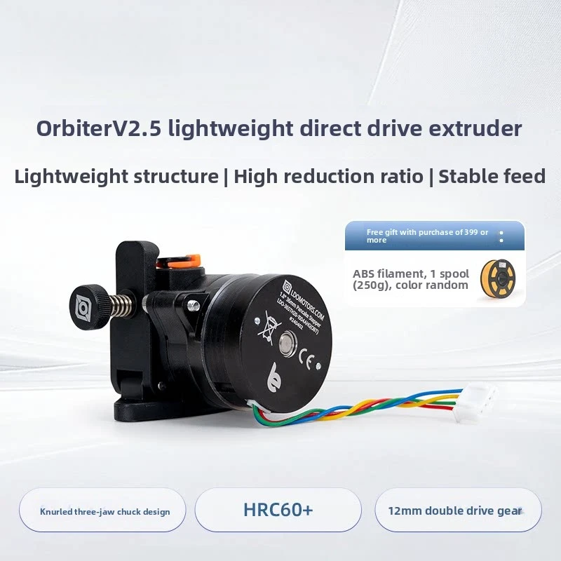 for LDO Orbiter V2.5 Direct Drive Extruder RNC Hardened Double Gears High Precision Fit Short-range Extruder Klipper 3D printer