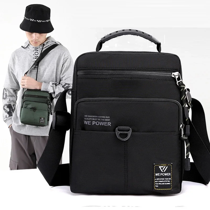 Men Cross Body Shoulder Top Handle Bag Pouch Flap Nylon  Fashion Small Sling Messenger Tote Bags Handbag
