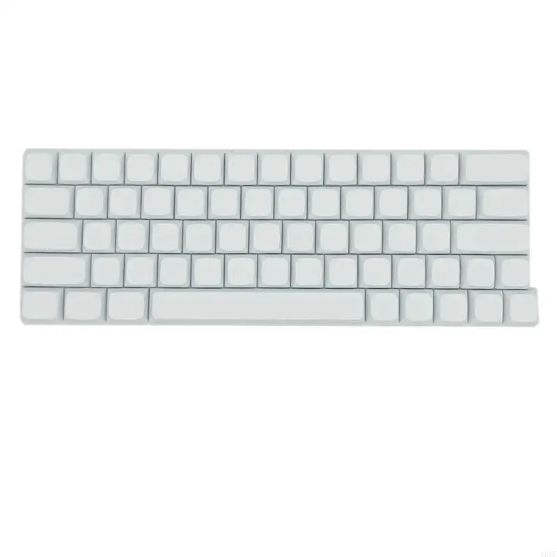 PBT Keycaps 64Keys Minimalistic White Blank Keycap sublimations KeyCap สำหรับ XD64 GK64 SK64 เคียวแไพ