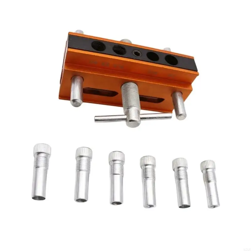 57QF Động cơ Dowel Jig Kits Center Guide Guide Jig để chế biến gỗ